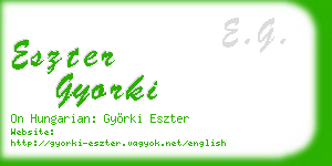 eszter gyorki business card