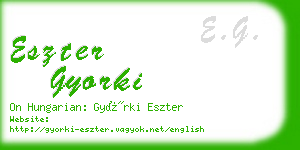 eszter gyorki business card